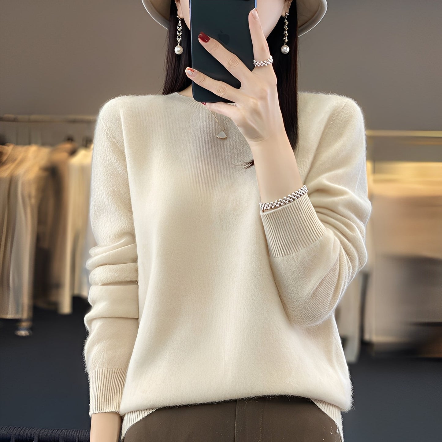Cheyanne - Stilvoller Damen-Kaschmirpullover