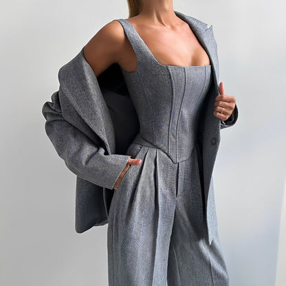 Madeline - Eleganter dreiteiliger Blazer-Anzug für Frauen