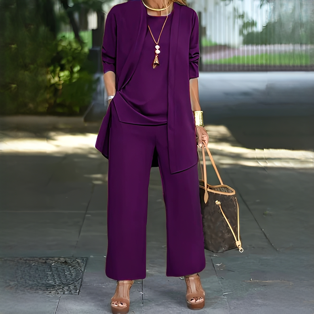 Aurella - Elegantes dreiteiliges Set für Frauen