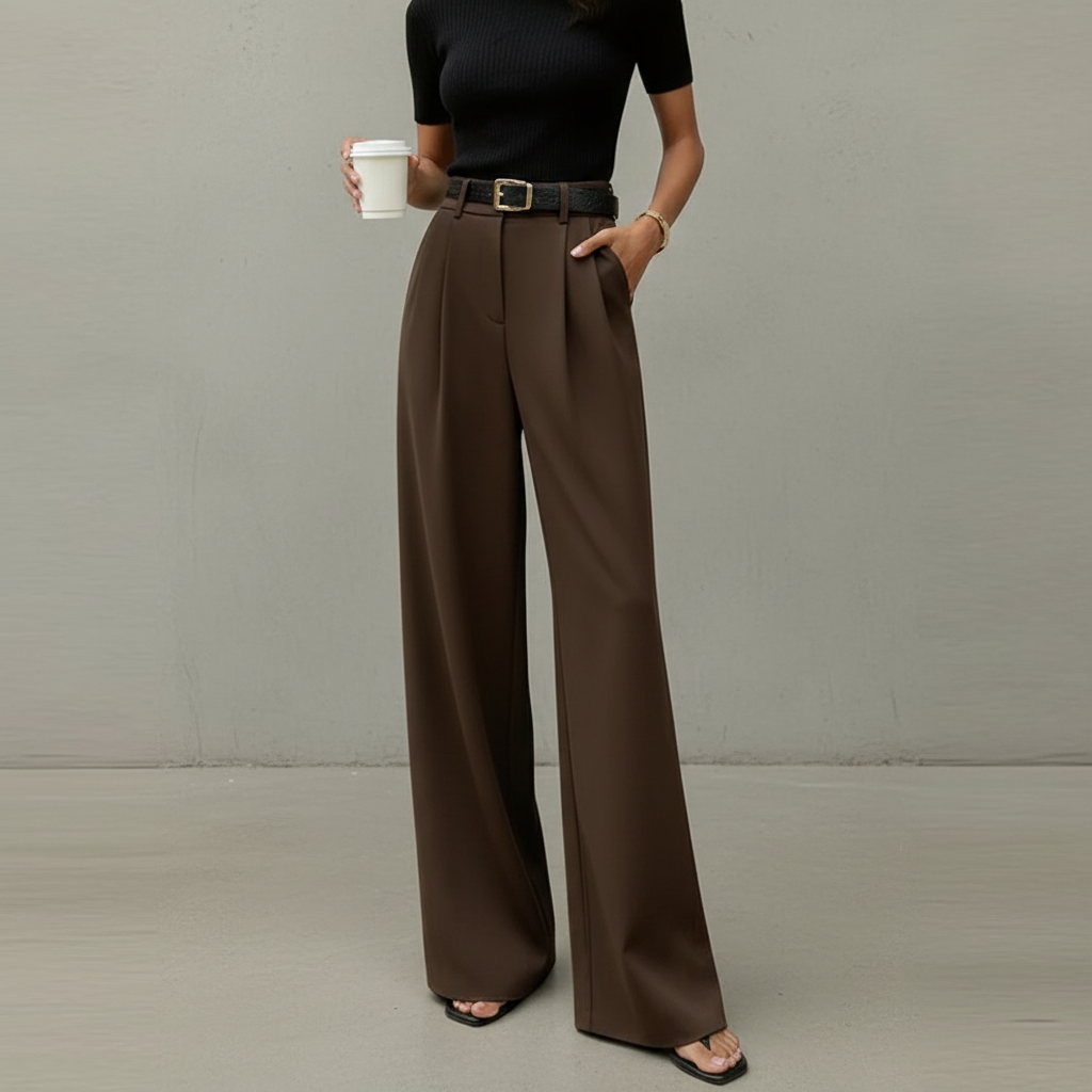 Marlene - Elegante Hose mit weitem Bein