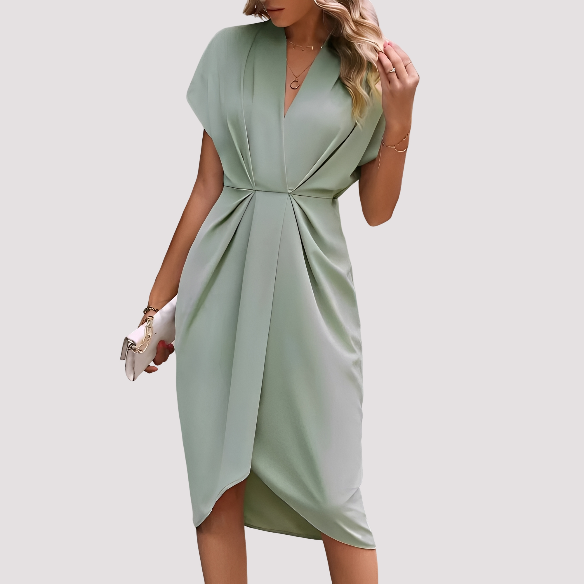 Gwen - Stilvolles Midikleid mit Schlitz