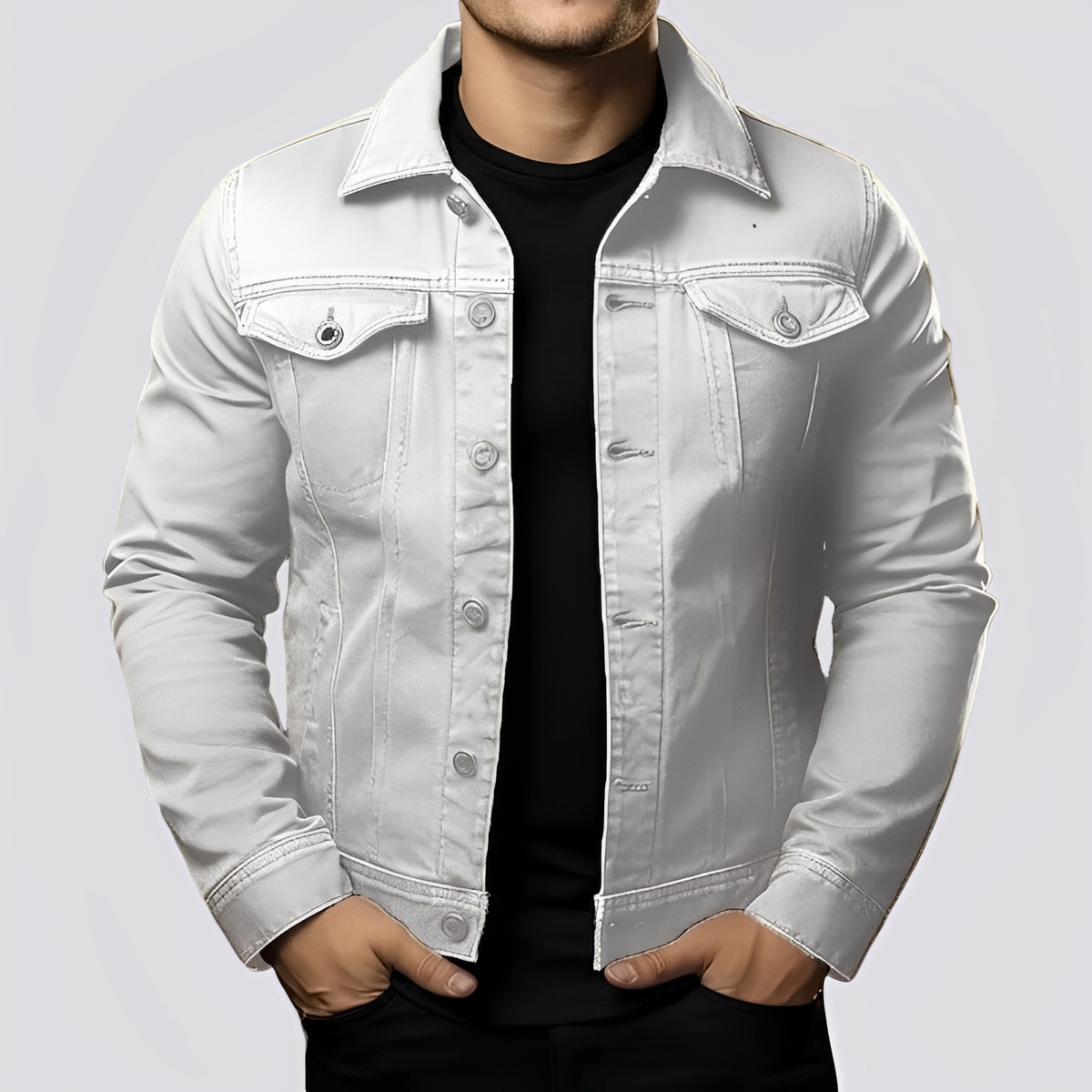 Maxwell - Traditionelle Männerjacke aus widerstandsfähigem Stoff