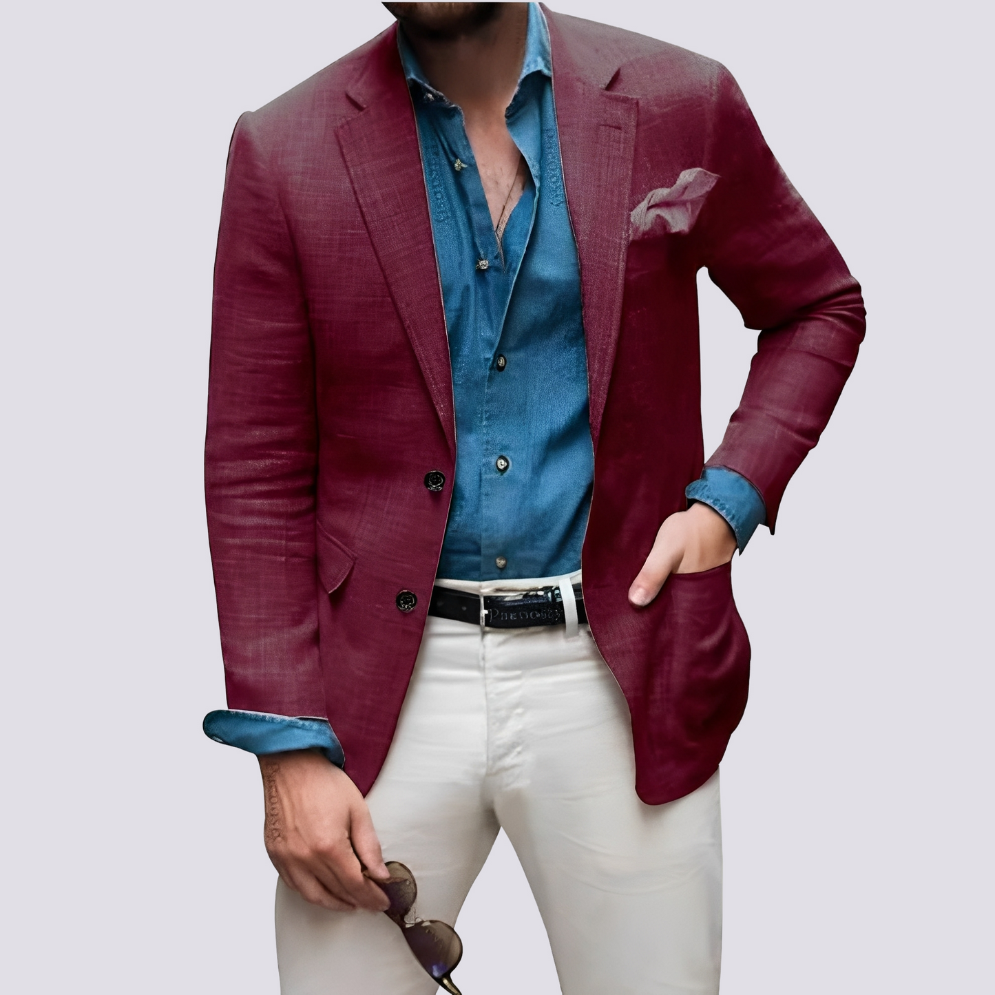 Glenn - Elegante Herrenjacke mit Knöpfen