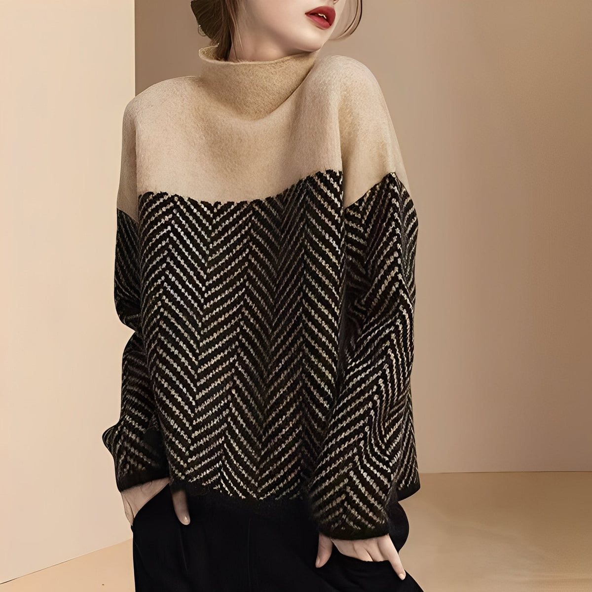 Maryann - Stilvoller und behaglicher Pullover mit Rollkragen