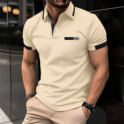 Julian - Polo schick und sportlich mit umgeschlagenem Kragen für Herren