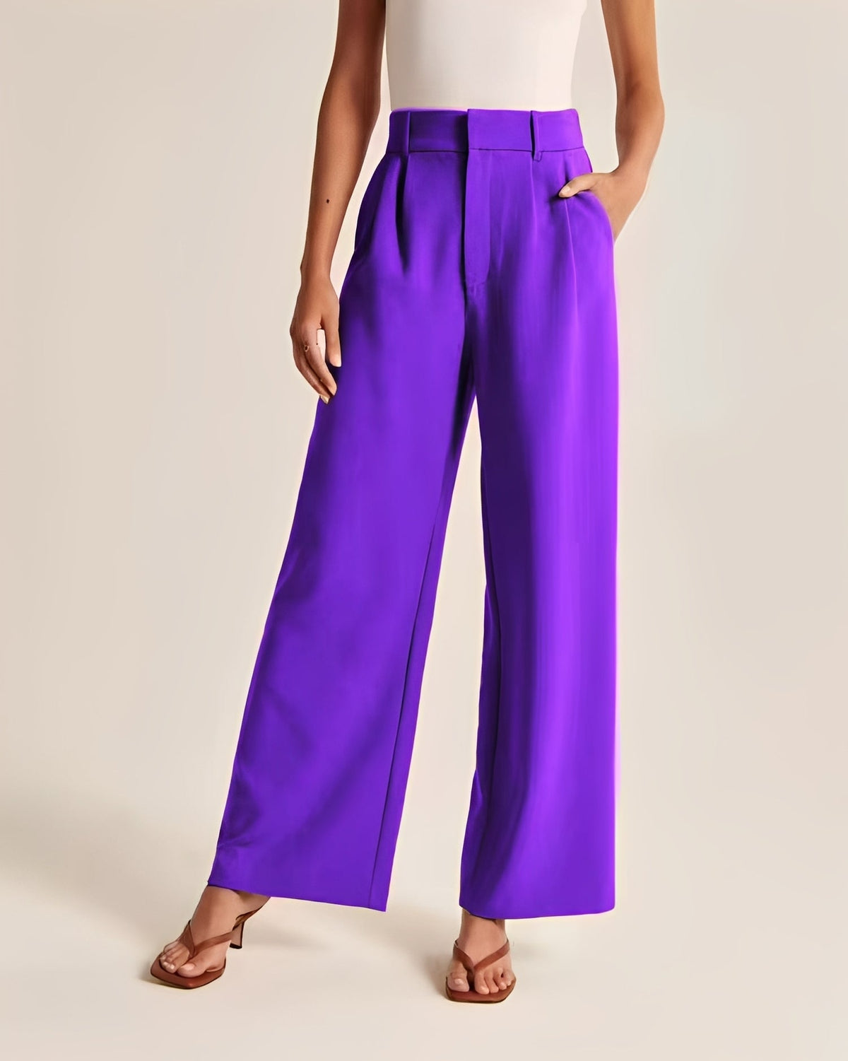 Ruth - Elegante Hose mit weiten Beinen für Damen