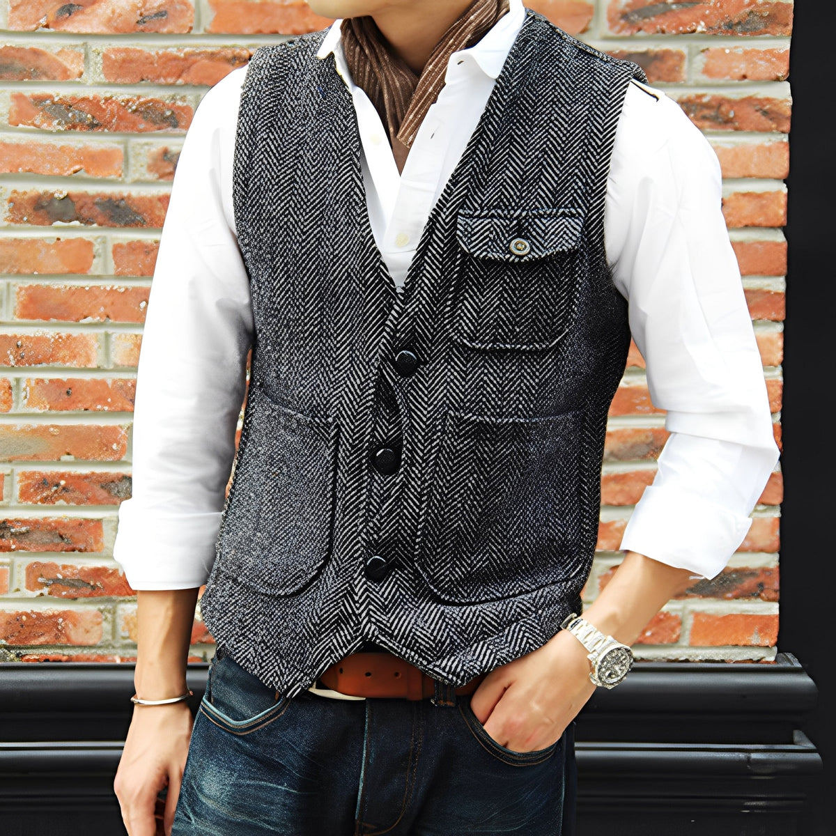 Matthew - Eleganter Tweedmantel