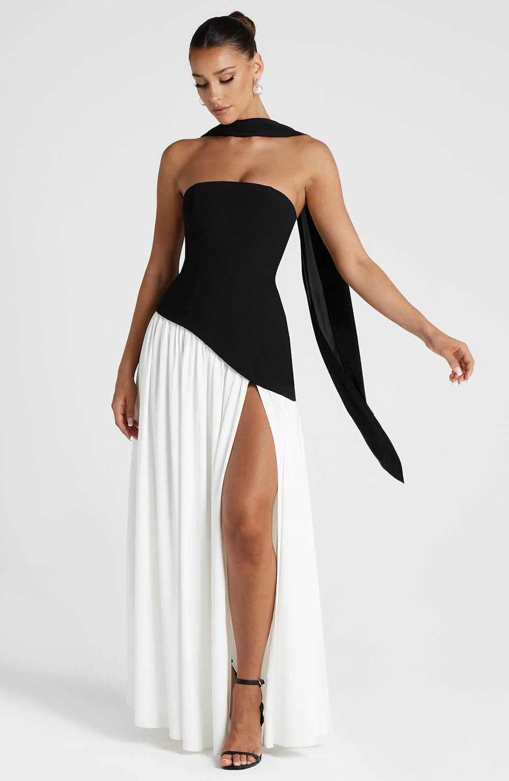 Maggie - Elegantes langes Kleid mit Bustier für Frauen