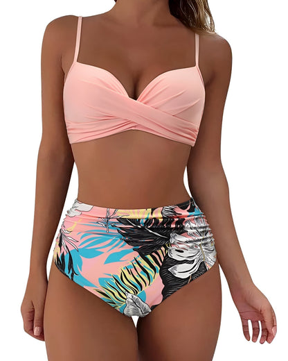 Jesse - Elegantes Bikini-Set mit hoher Taille für Frauen