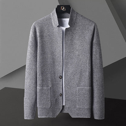 Elsdon - Modische, leichte Herren-Strickjacke mit Taschen