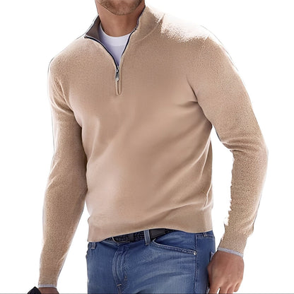Ralph - Bequemer Herrenpullover mit Reißverschluss