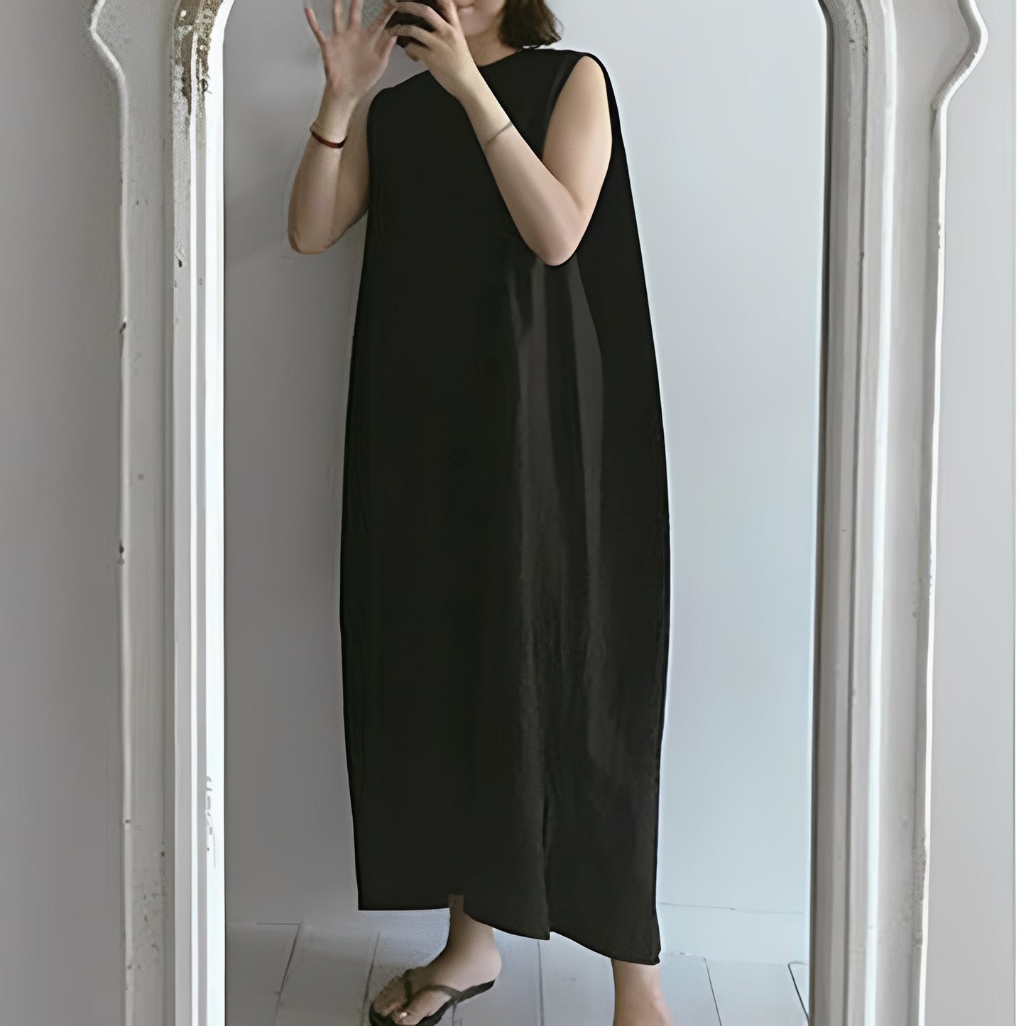 Carly - Plissiertes, ärmelloses Freizeitkleid für Damen