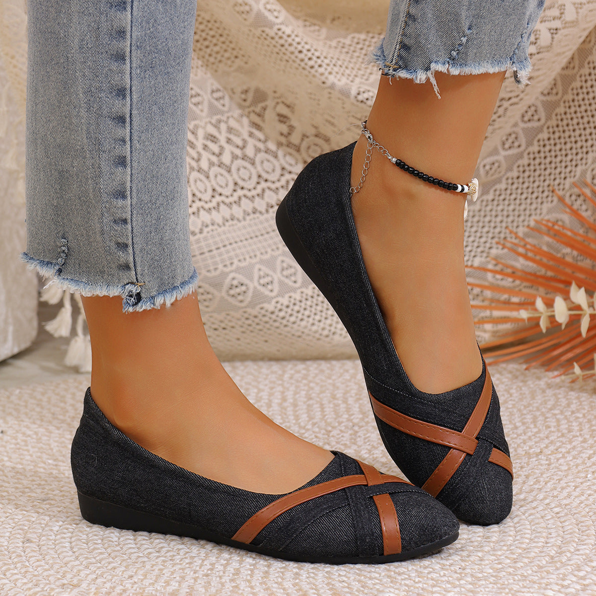 Leora - Elegante Schuhe mit überkreuzten Riemen für Frauen