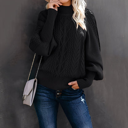 Jemima - Eleganter, lässiger Damen-Rollkragenpullover