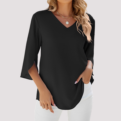 Vanessa - Bluse elegant mit V-Ausschnitt für Frauen