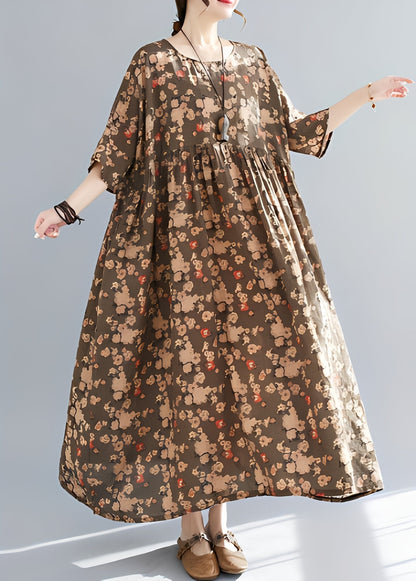 Mariam - Elegantes und weites Kleid mit breitem Saum für Frauen