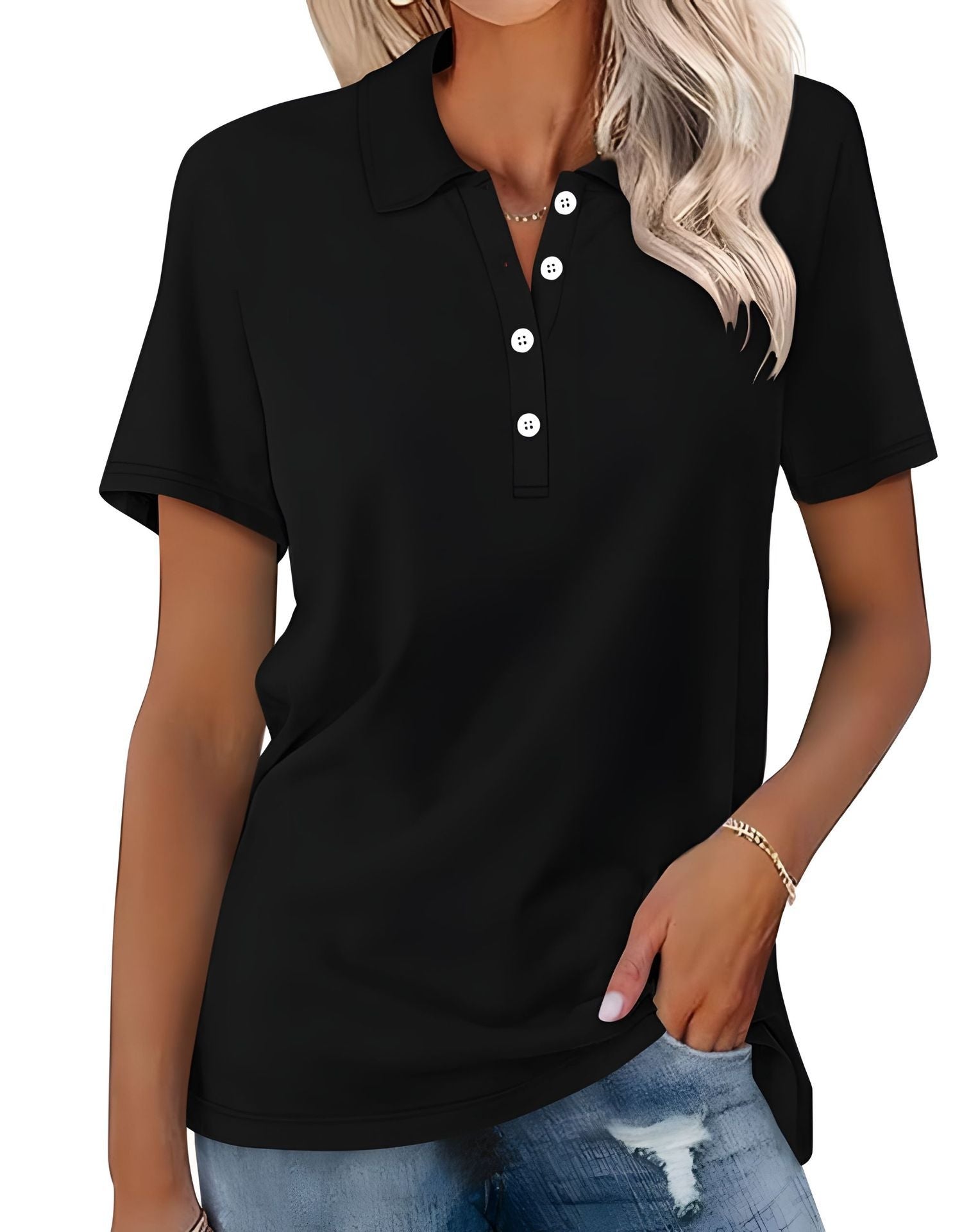 Teresa - Freizeit-Polo mit kurzen Ärmeln für Damen