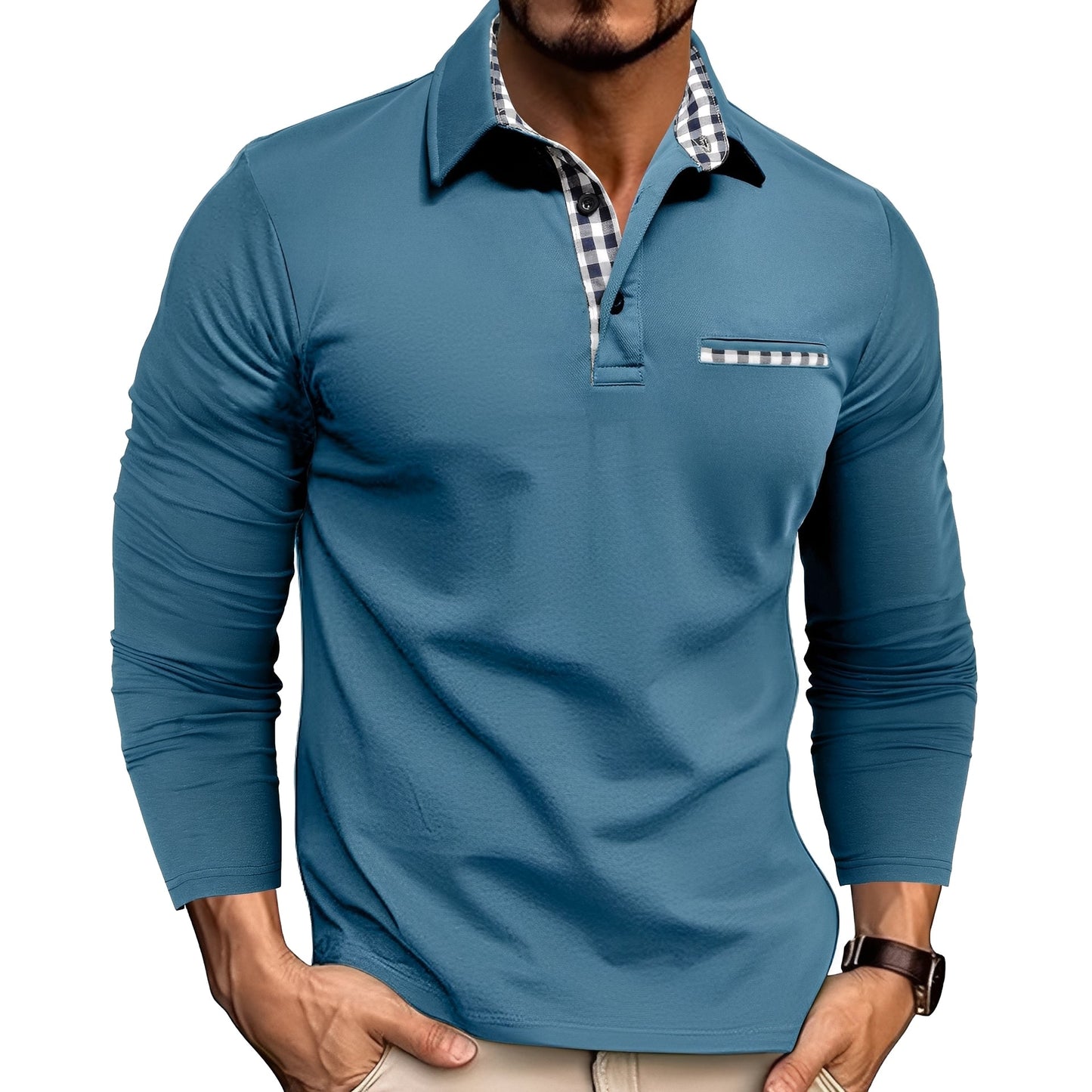 Rupert - Komfortables Langarm-Poloshirt für Herren