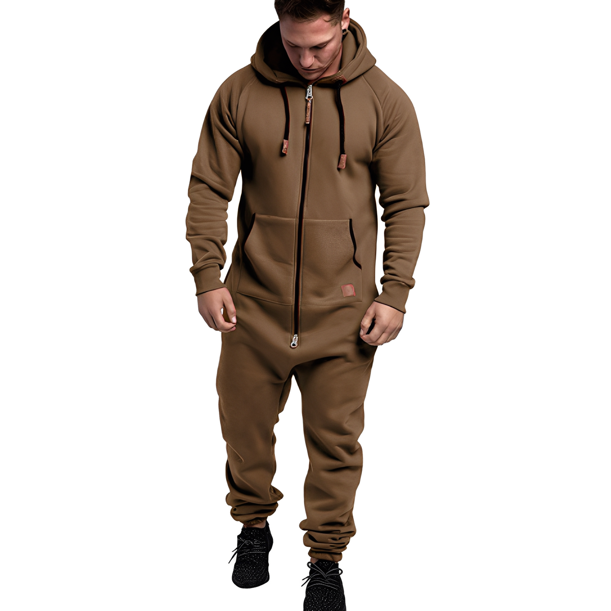 Benson – Bequemer Fleece-Overall für Herren mit Kapuze