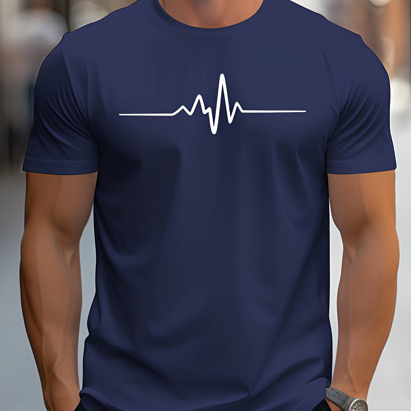 Russell - Bedrucktes Slim-Fit-T-Shirt für Männer