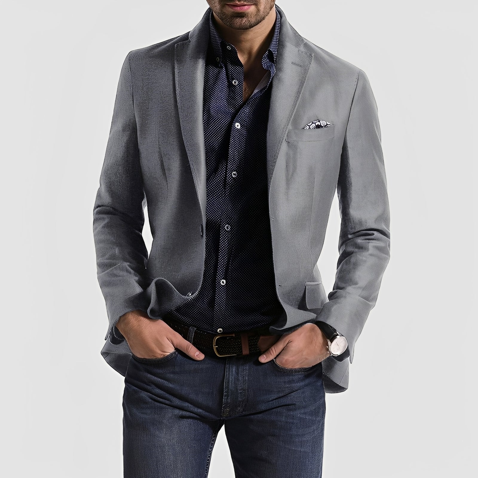 George - Eleganter Herrenblazer mit Zweiknopfverschluss