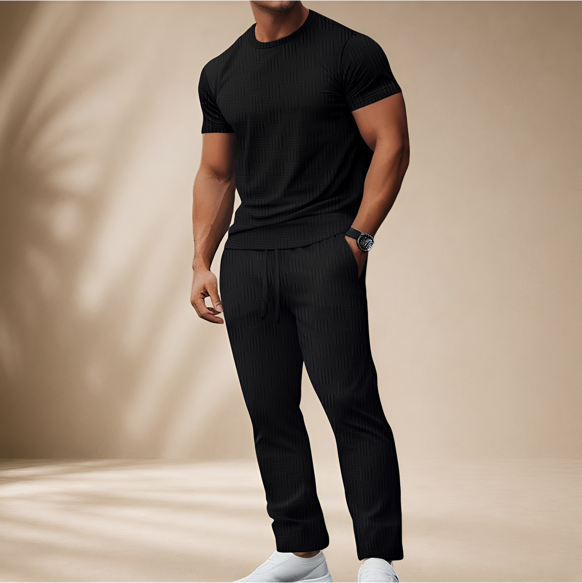 Thomas - Stilvolles T-Shirt- und Hosen-Set