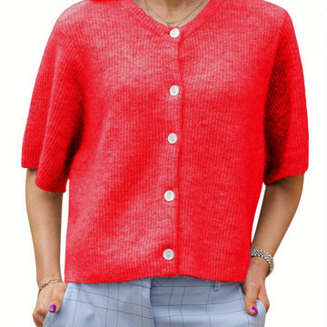 Margie - Lockerer Cardigan mit kurzen Ärmeln für Damen
