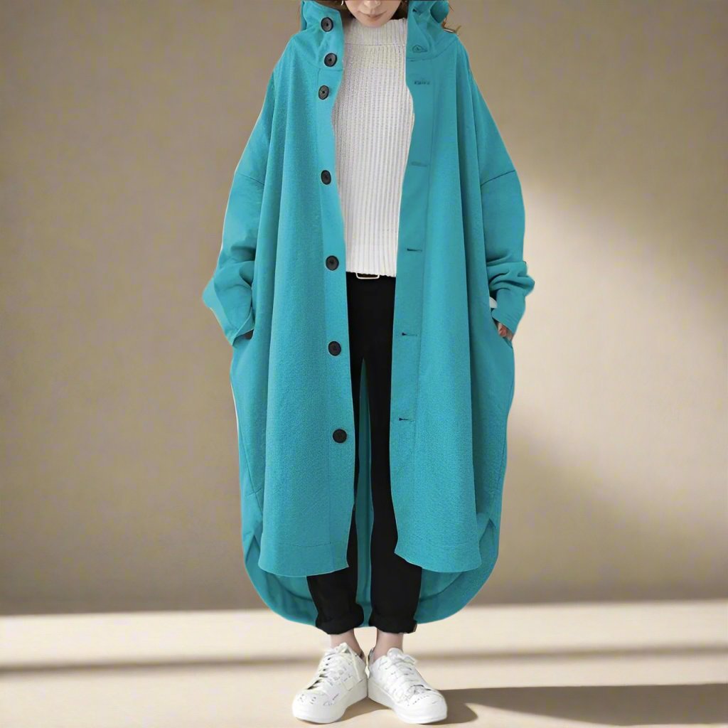 Cailyn - Kuscheliger langer Trenchcoat