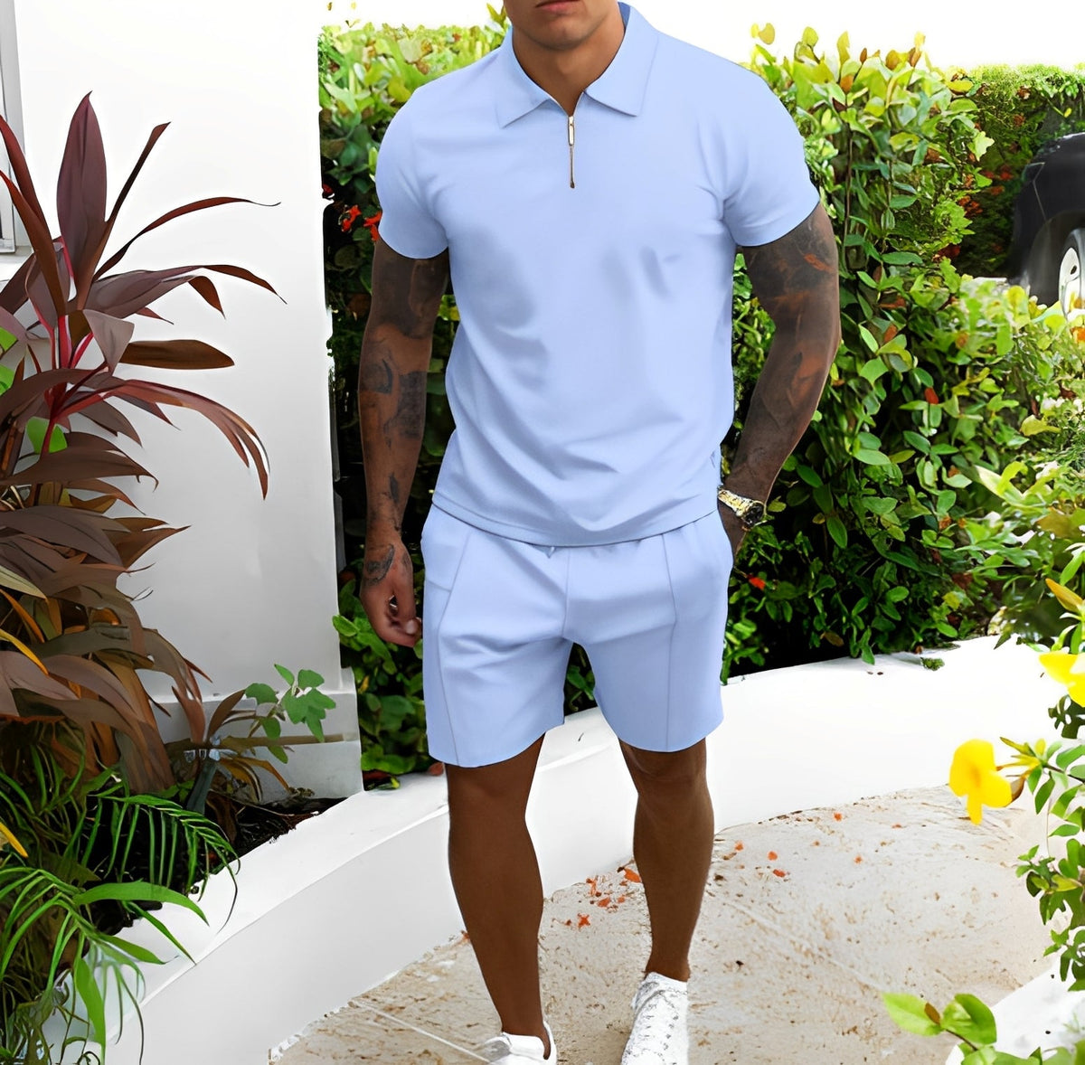 Richard - Ensemble Polo und Shorts lässig für Herren