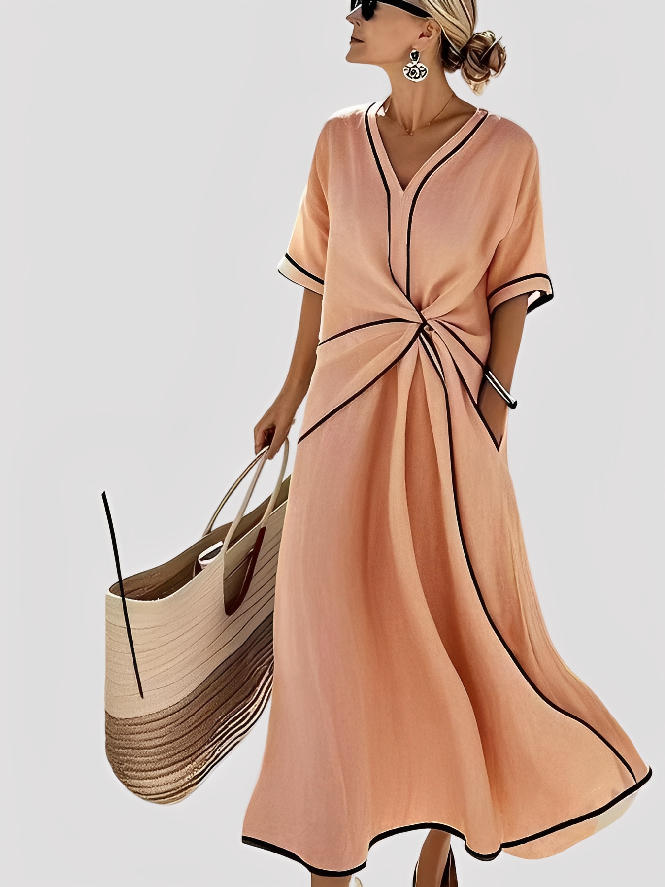 Mabel - Elegantes und lockeres Maxikleid für Frauen