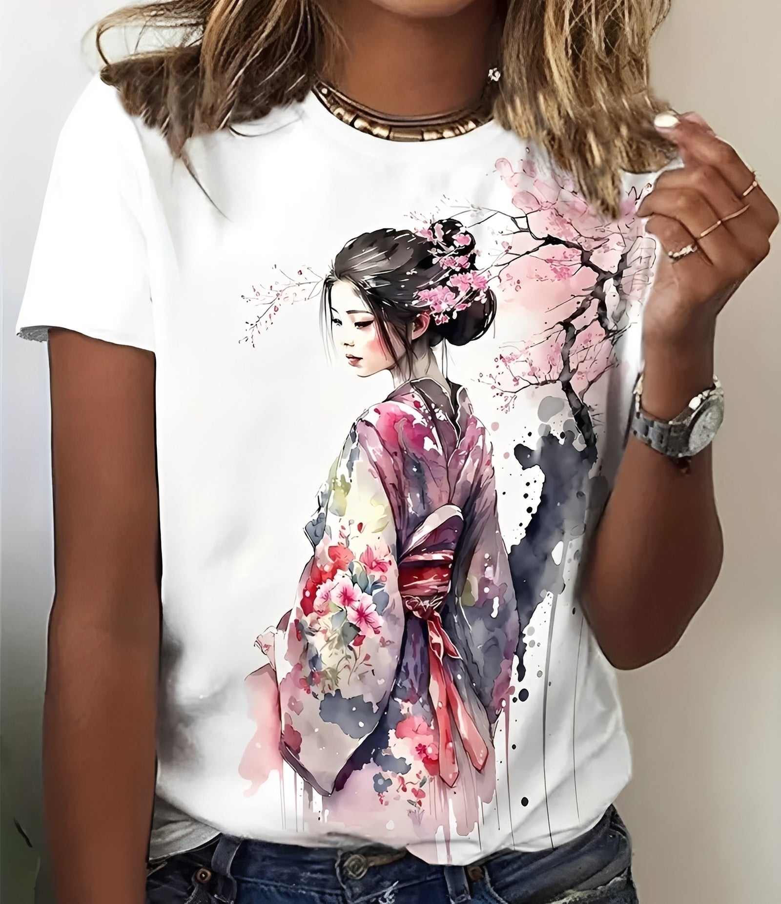 Julia - T-shirt bedruckt elegant für Frauen