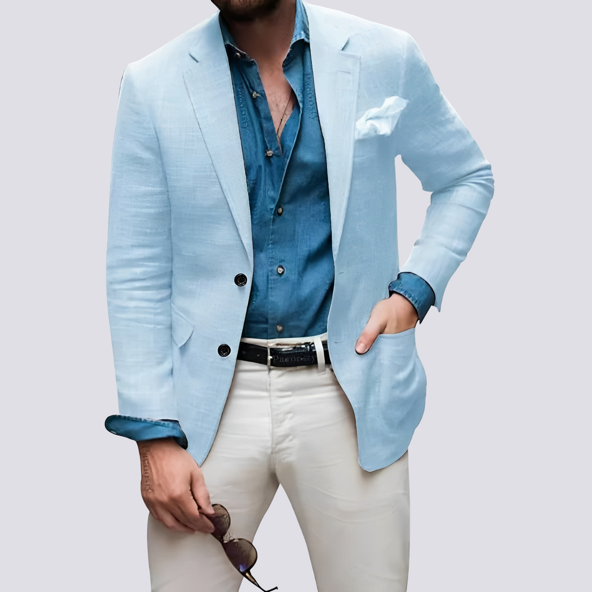 Glenn - Elegante Herrenjacke mit Knöpfen
