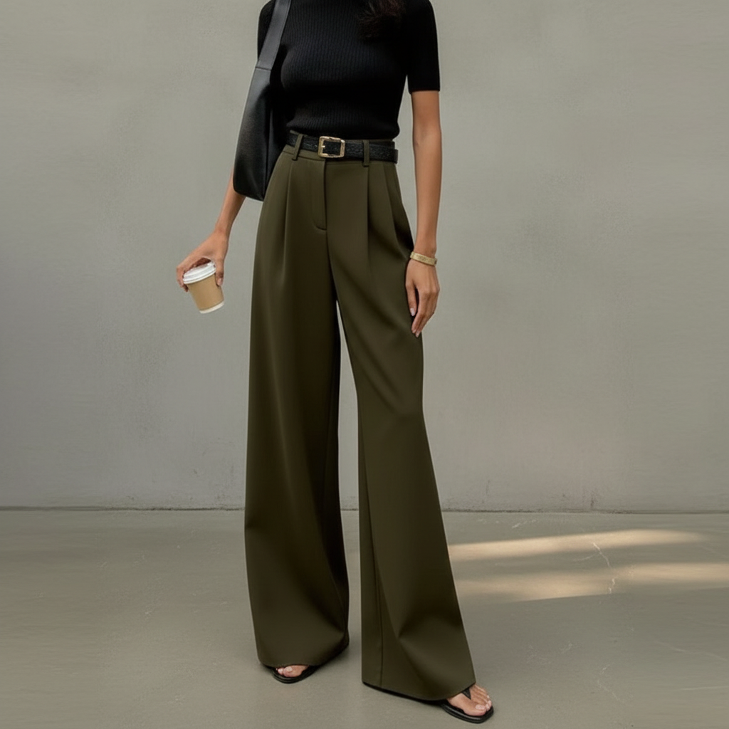 Marlene - Elegante Hose mit weitem Bein