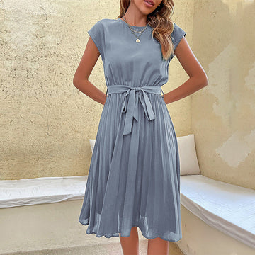 Nadia - Plissiertes elegantes Kleid für Frauen
