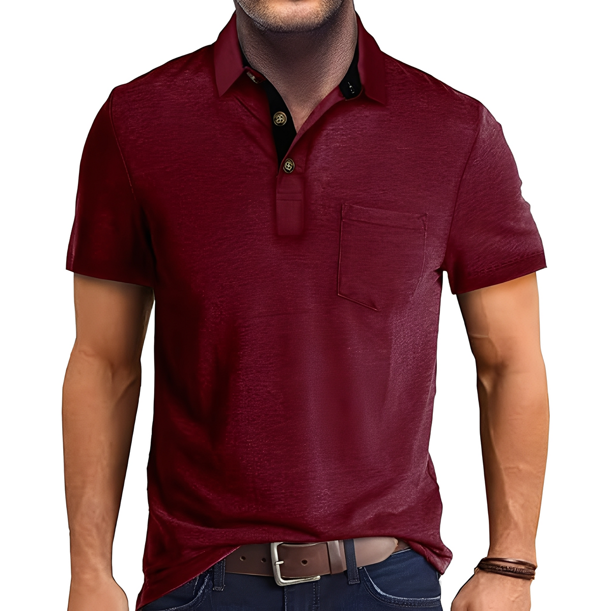 Abner - Poloshirt im traditionellen Design