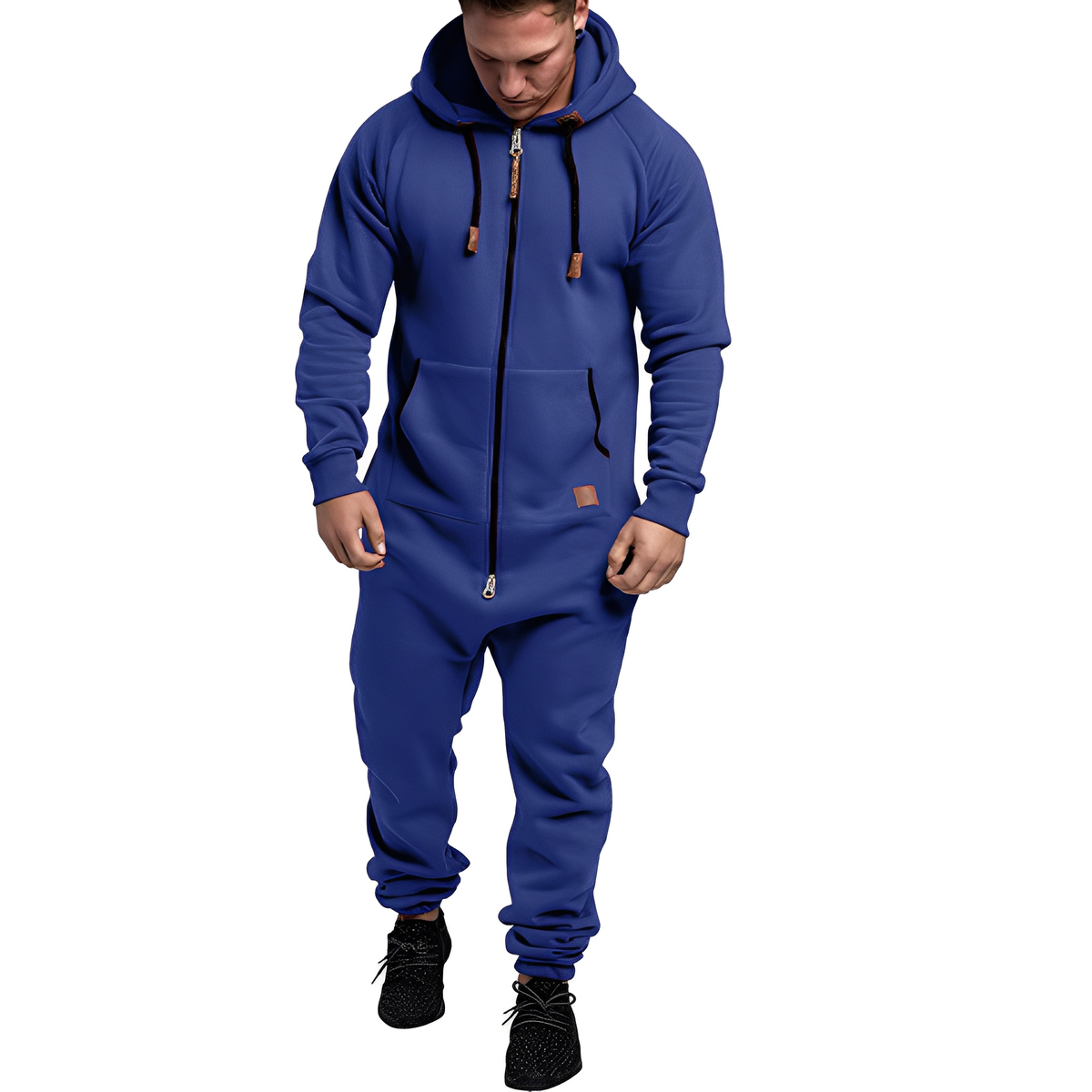 Benson – Bequemer Fleece-Overall für Herren mit Kapuze