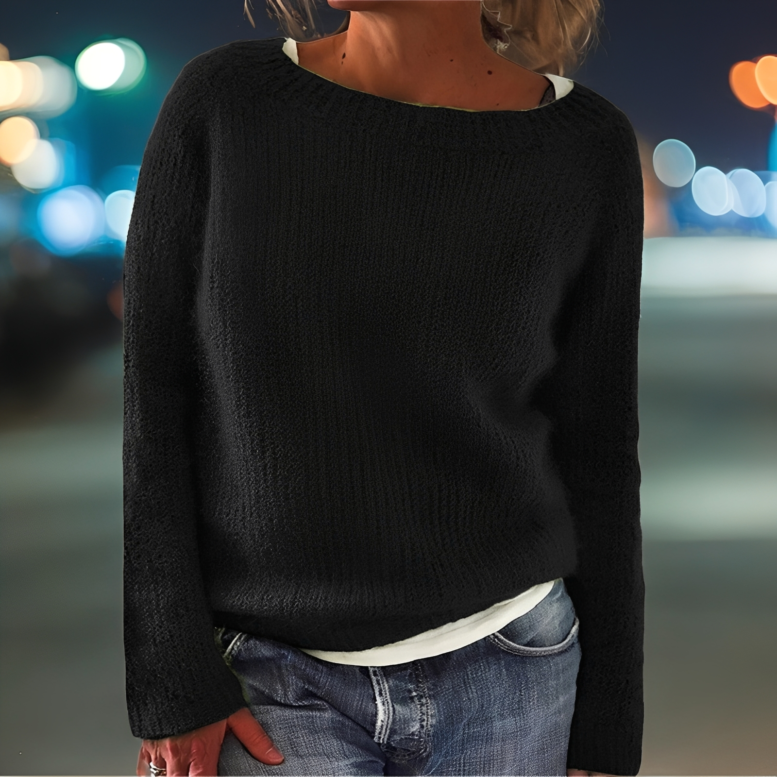Abeeha - Damenpullover mit bequemer Passform