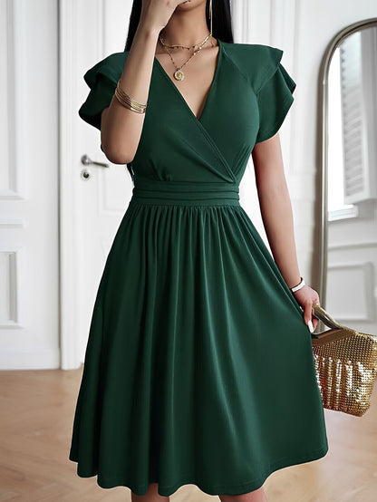 Laura - Stilvolles Kleid mit V-Ausschnitt für Damen