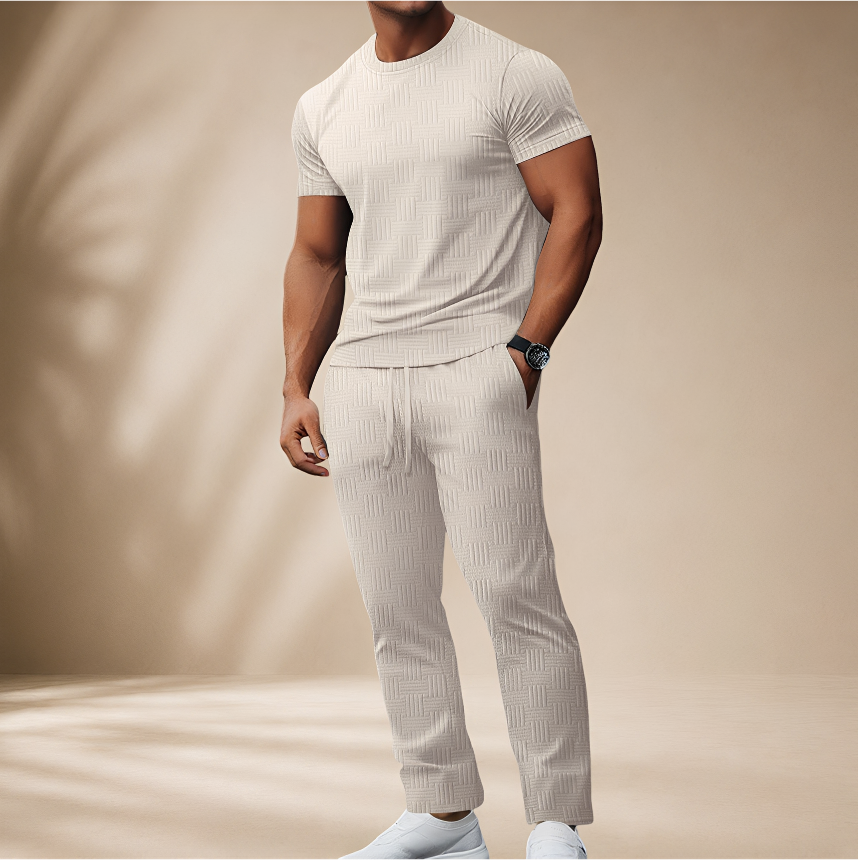 Thomas - Stilvolles T-Shirt- und Hosen-Set