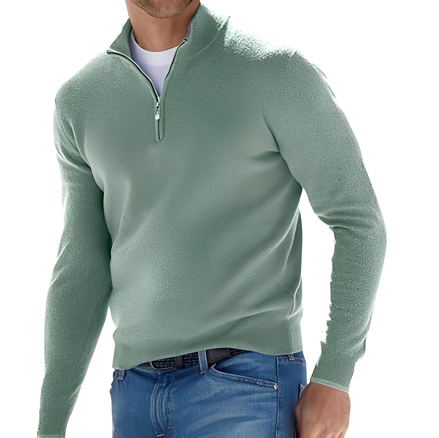 Ralph - Bequemer Herrenpullover mit Reißverschluss