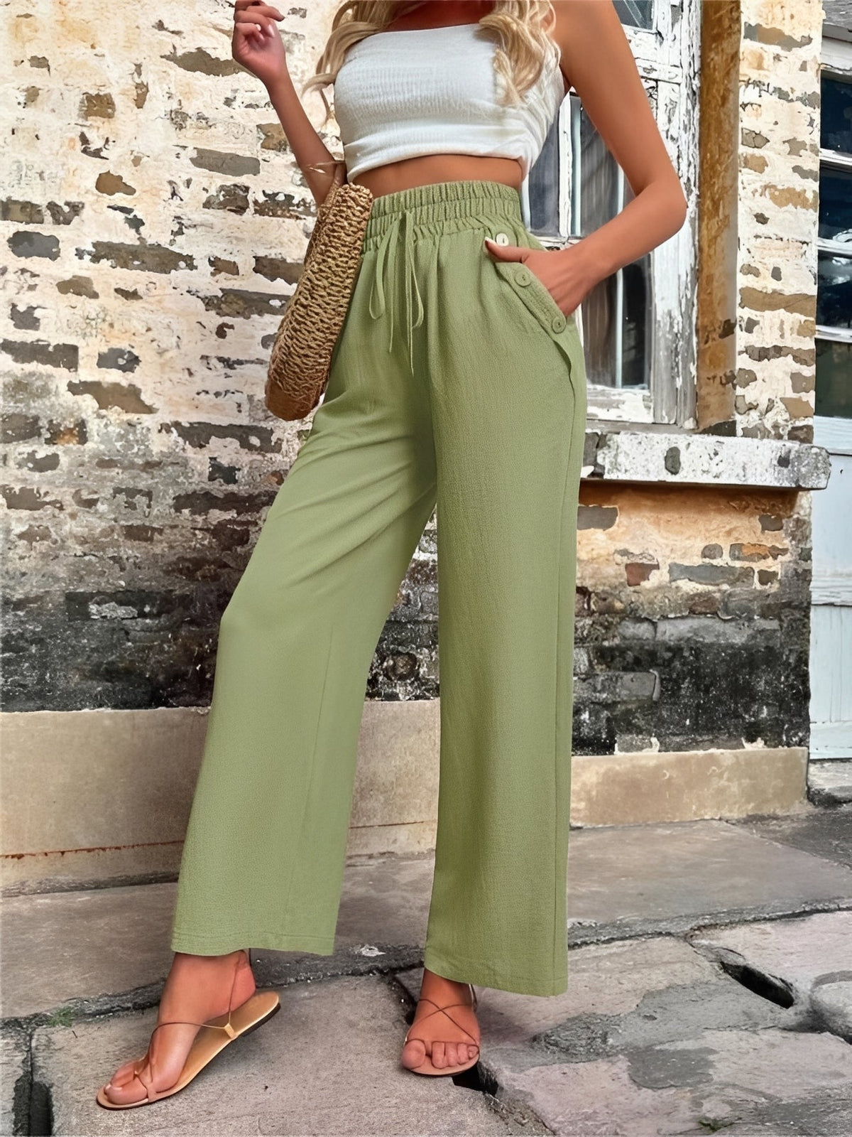 Allie - Weite, schicke Hose mit hoher Taille für Frauen