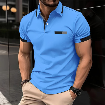 Julian - Polo schick und sportlich mit umgeschlagenem Kragen für Herren