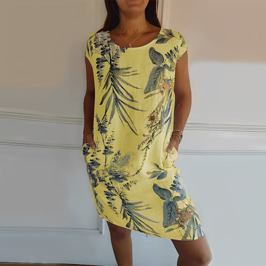 Katherine - Lockeres Kleid mit Druck für Frauen