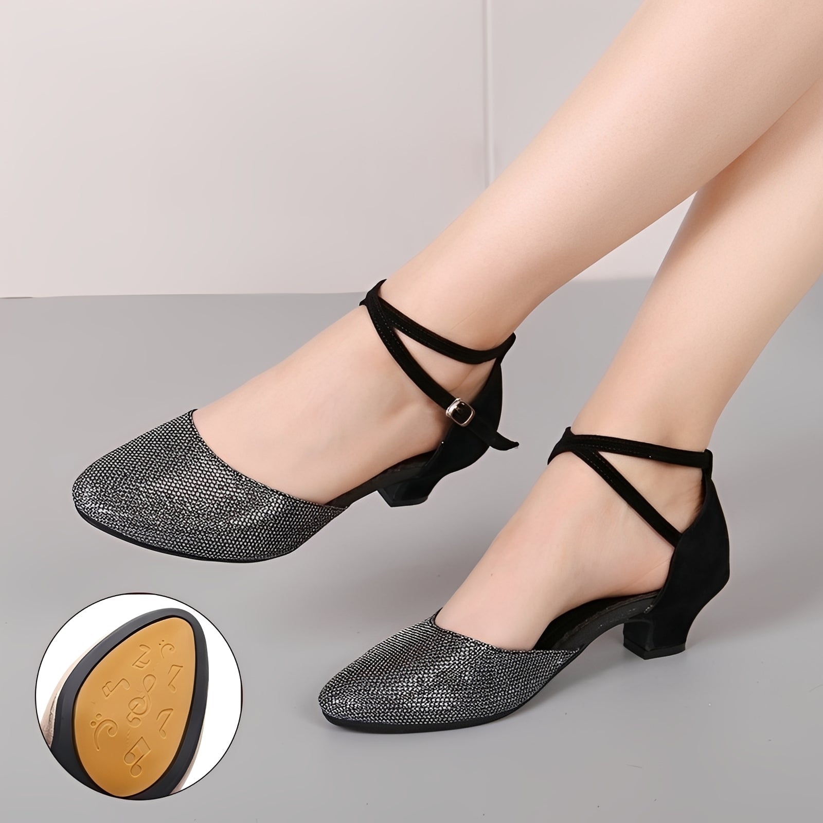 Carrie - Glitzernde Damensandalen