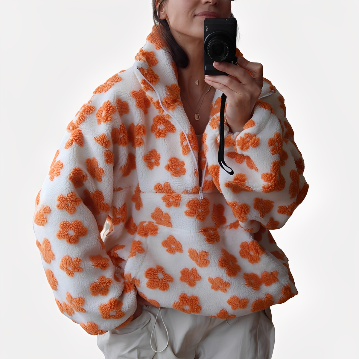 Elizabeth - Stilvoller Pullover mit Blumenmuster