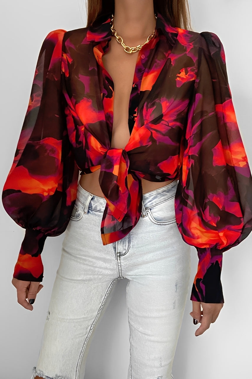 Carla - Schicke Bluse mit Ballonärmeln für Frauen