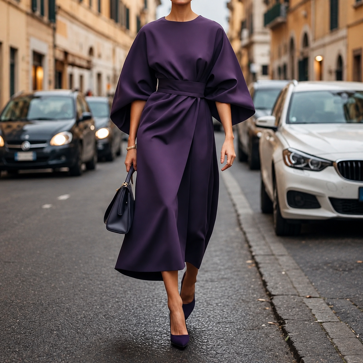 Clare - Maxi Kleid mit einstellbarem Kordelzug