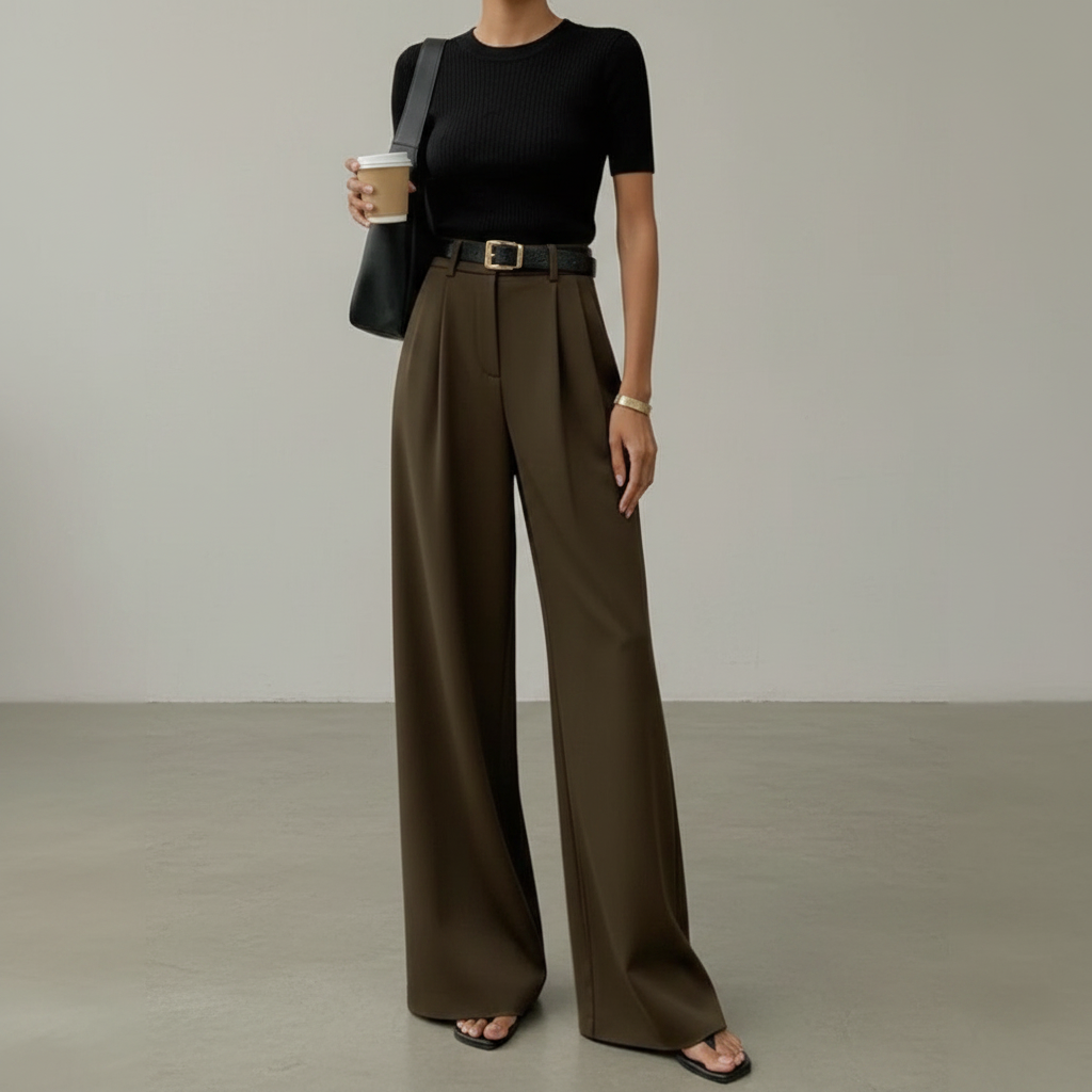 Marlene - Elegante Hose mit weitem Bein