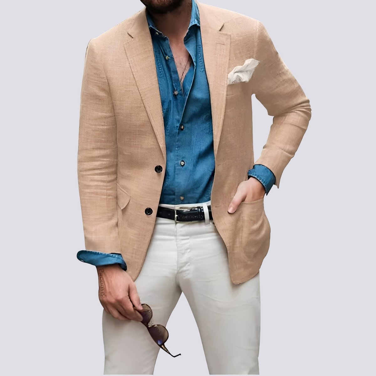 Glenn - Elegante Herrenjacke mit Knöpfen