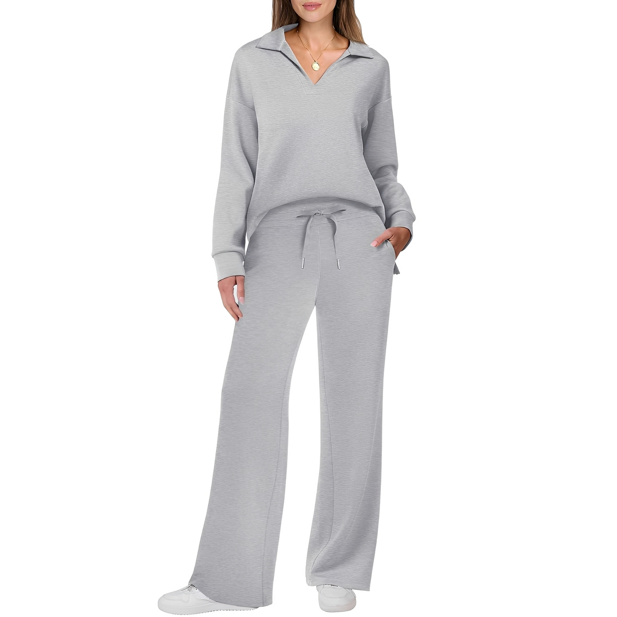 Justina - Bequemes Damen-Set mit Oberteil und Hose